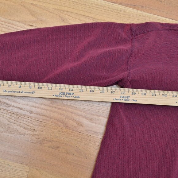Vintage Patagonia Long Sleeve Polo Shirt Mens XS Burgundy - Picture 6 of 6